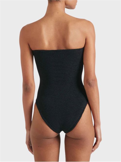 Brooke strapless swimsuit with ruched sweetheart neckline HUNZA G | BROOKE9